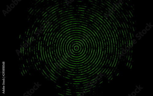 Dark Green vector pattern with bubble shapes. Shining illustration, which consist of blurred lines, circles. New composition for your brand book.