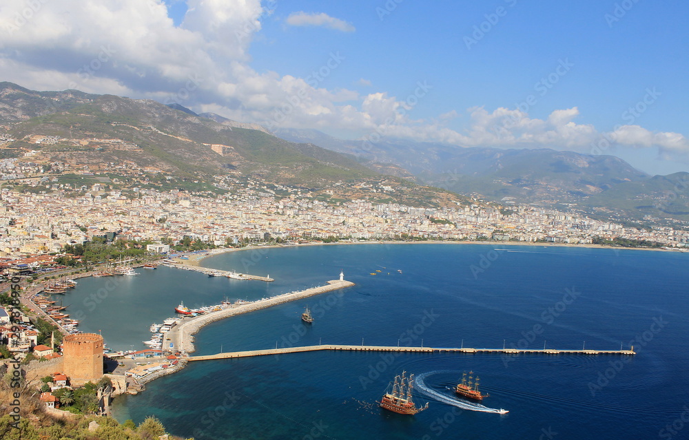 Alanya - a city on the Mediterranean Sea in Turkey, a tourist attraction