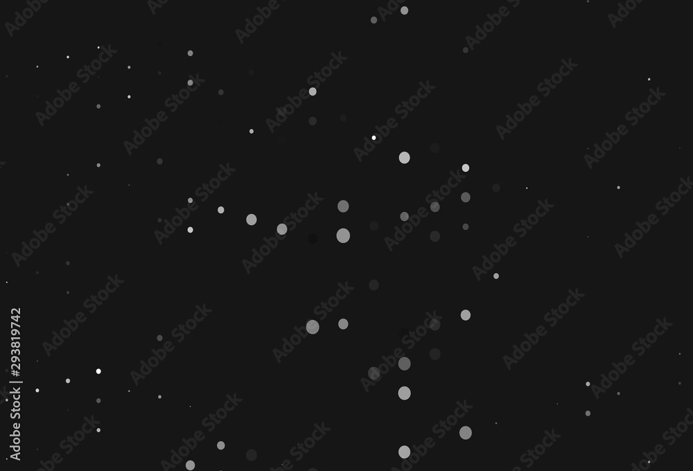 Light Silver, Gray vector pattern with spheres. Light Silver, Gray vector pattern with spheres.