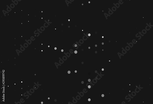 Light Silver, Gray vector pattern with spheres.