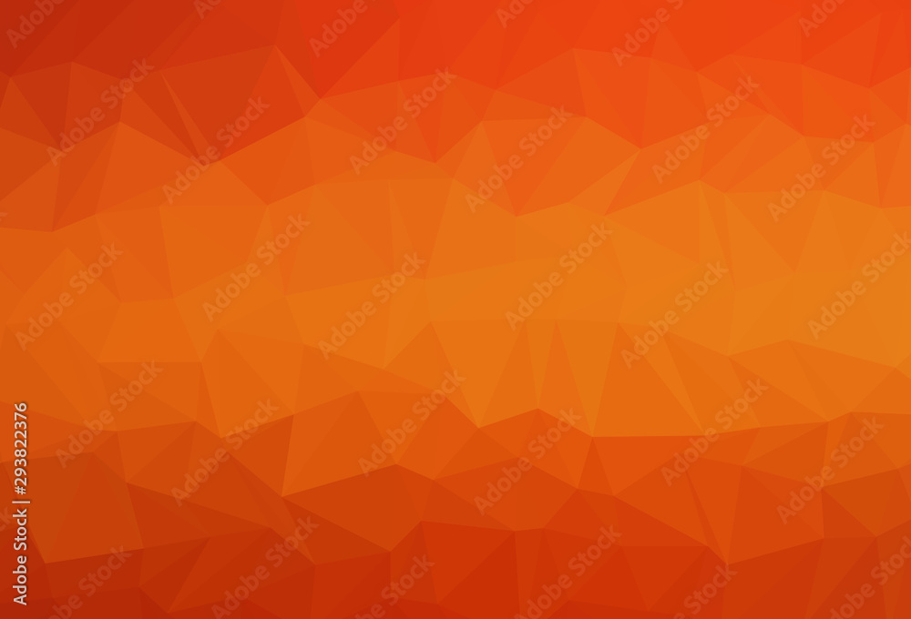 Light Orange vector low poly cover. Light Orange vector low poly cover.