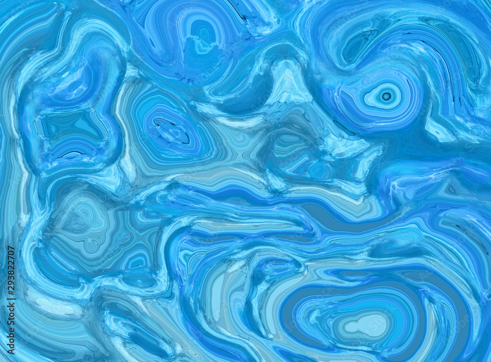 Light blue abstract liquid paint textured background with decorative spirals and swirls. Holographic gentle surface pattern for modern creative trendy design, marble texture style for illustrations Light blue abstract liquid paint textured background with decorative spirals and swirls. Holographic gentle surface pattern for modern creative trendy design, marble texture style for illustrations