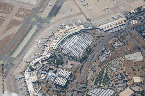 Airport Madrid, aerial view