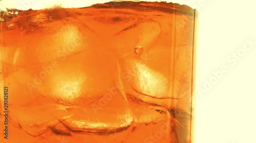 Ice Tea with ice in a glass