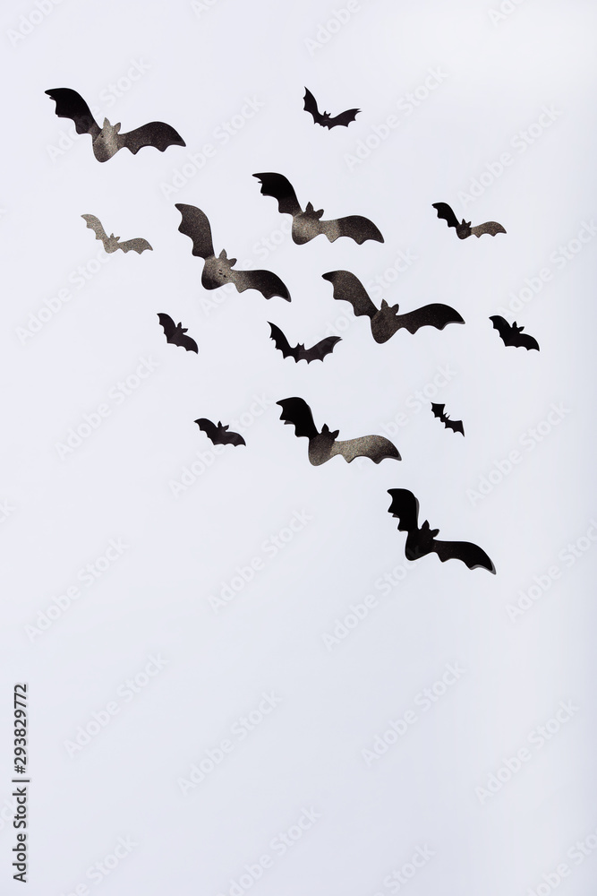 Fototapeta premium black paper bast on white background