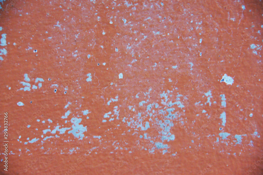 Fototapeta premium the pink cement wall is old and the surface is peeling off 