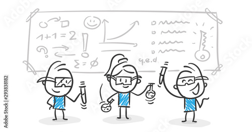 Stickman Blue: Experiment, Science. (Nr. 81)	
