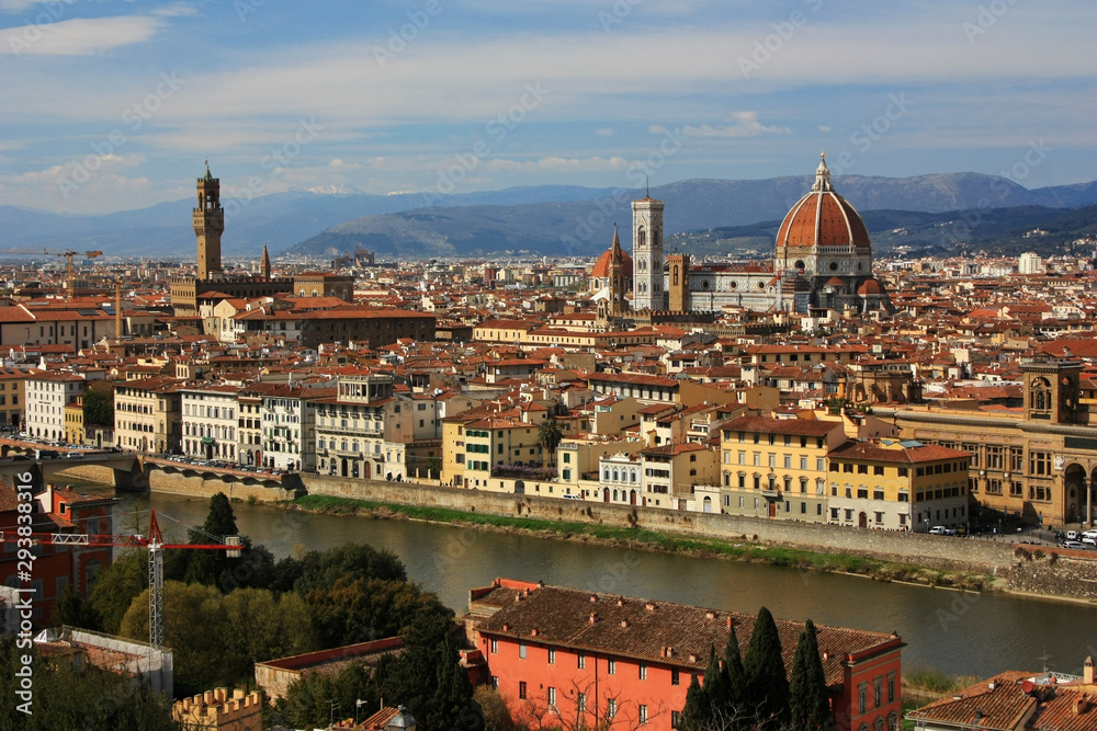 The ancient city of Florence, Italy