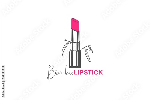 natural Lipstick logo template