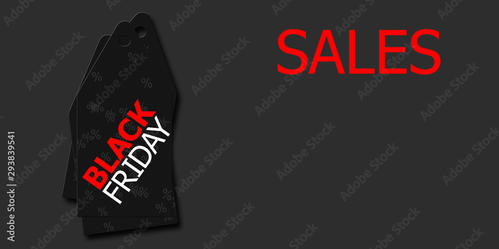 Obraz premium Black friday illustration design