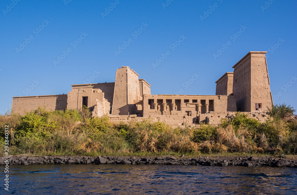 Templo Philae desde el río Nilo