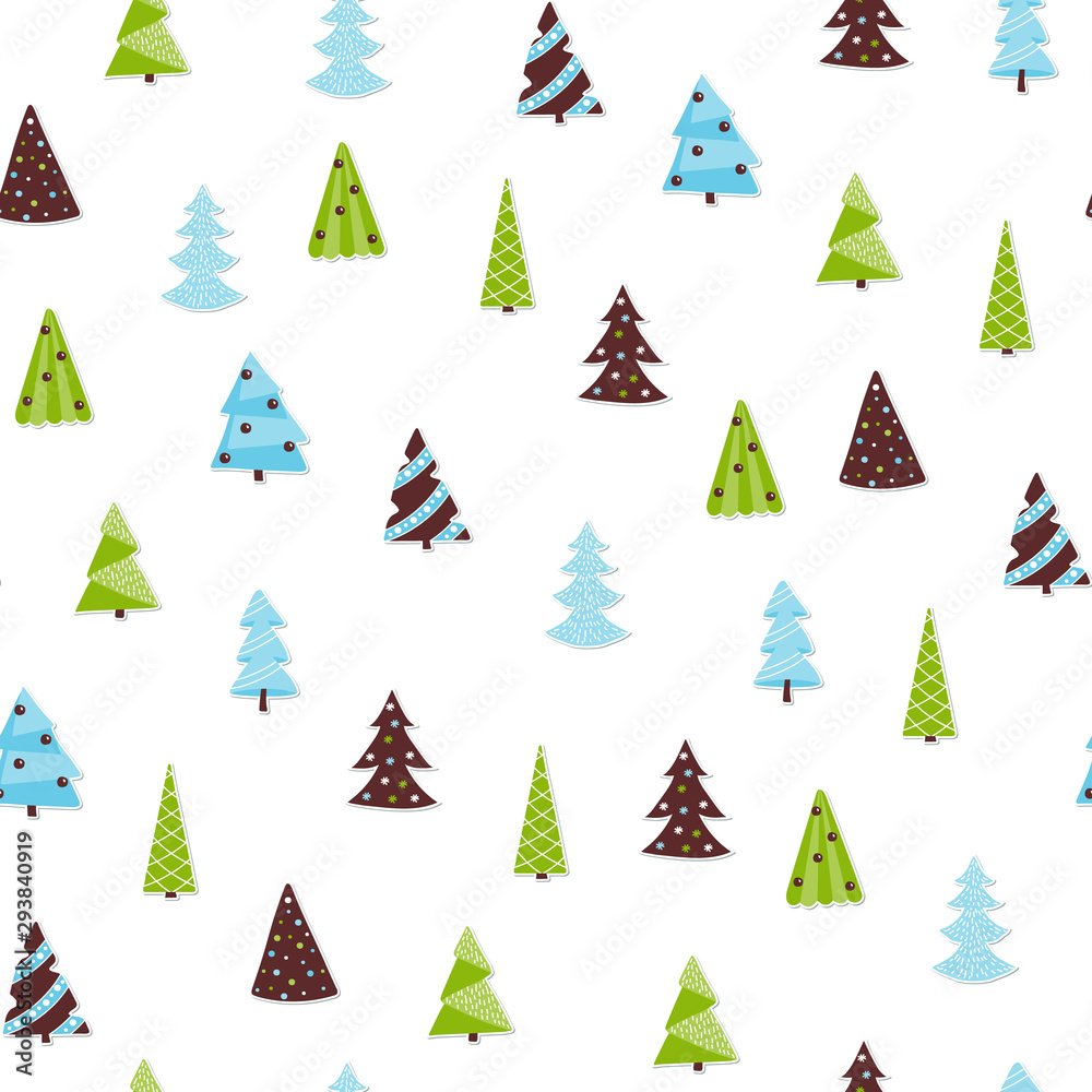 Seamless pattern with christmas tree Seamless pattern with christmas tree