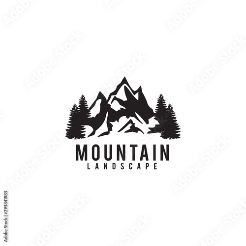 Mountain logo design inspiration vector template