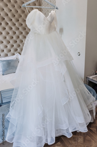 Wedding white dress for the bride