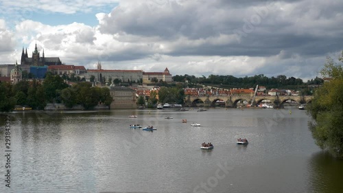 Prague Castle, Charles River and the Vltava River, Czech Republic