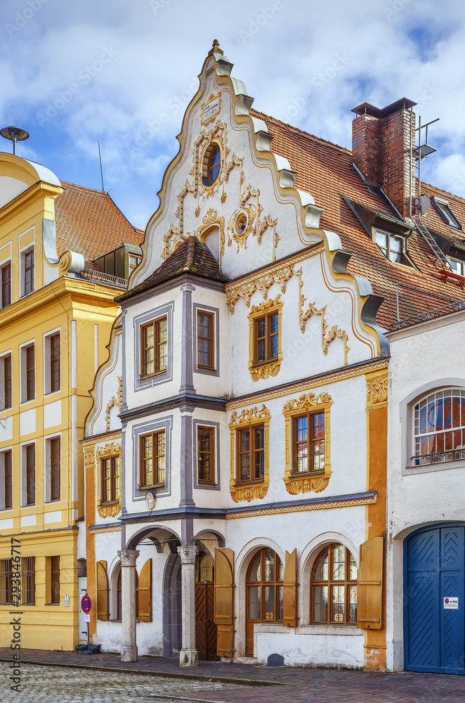 Fototapeta premium Street in Neuburg an der Donau, Germany