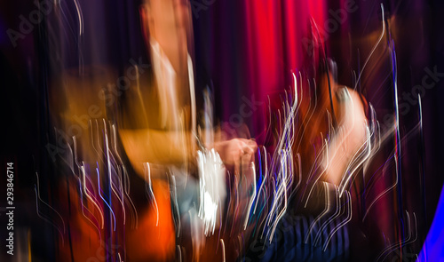 Photography Abstract drummer concert.