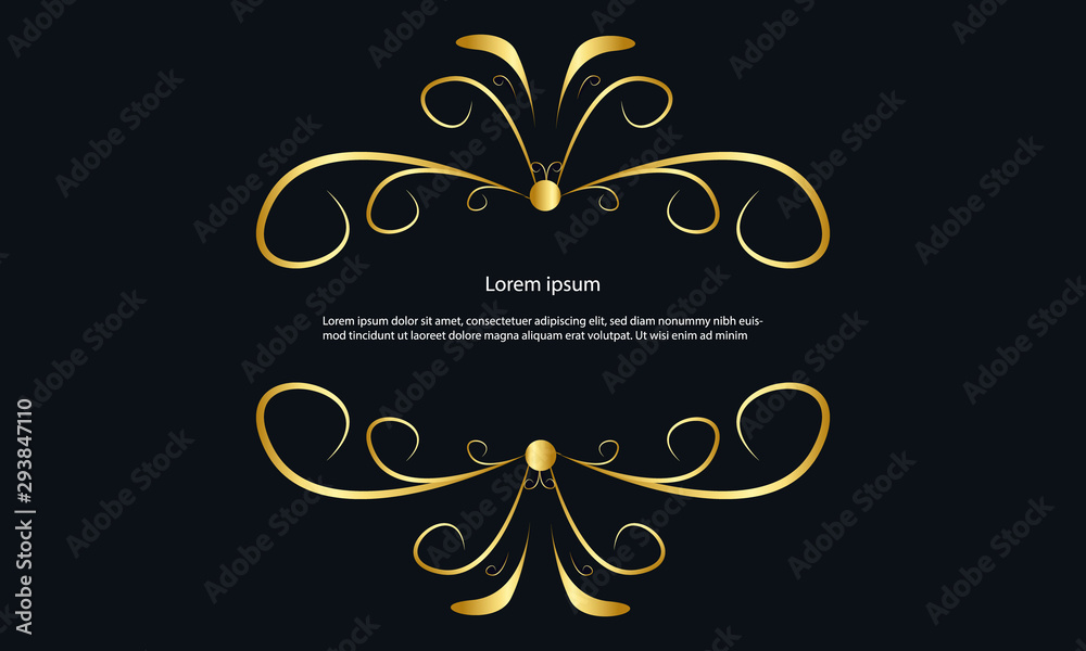 Abstract frame for random text to be written in between