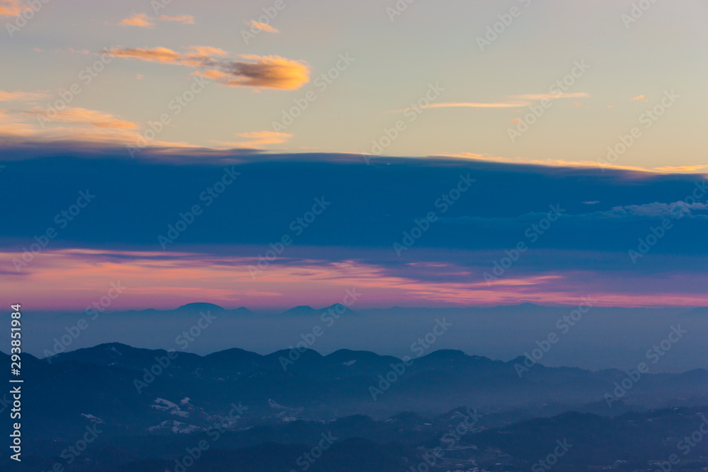 View from Mount Cesen in Italy / Asolani hills