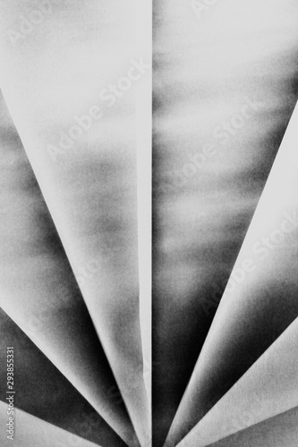 Close up of folded origami paper