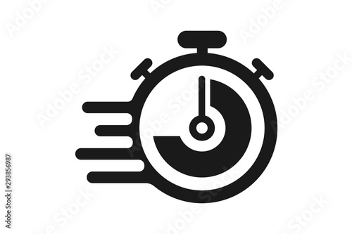 quick stopwatch icon, fast delivery icon, clock icon