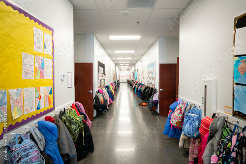 Hallway In an Elementary School