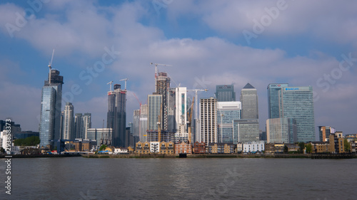 London Canary Wharf Skyline in the day