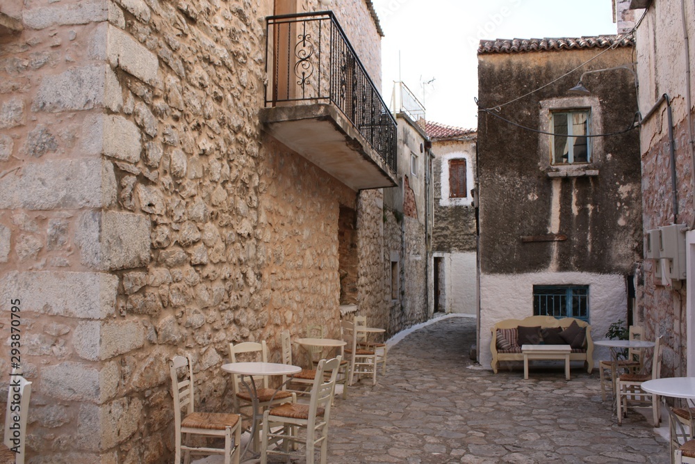 Areopolis, a historic, old town, in Peloponnese, southern Greece