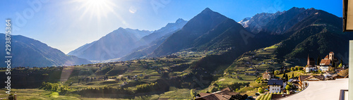 Panorama von Schenna nach Dorf Tirol