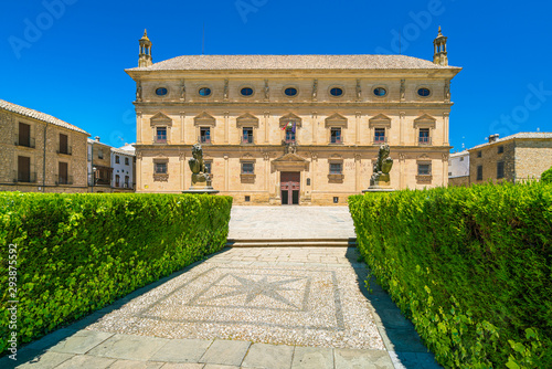 Summer sight in Ubeda with the Palacio Juan Vazquez de Molina. Jaen, Andalusia, Spain. photo