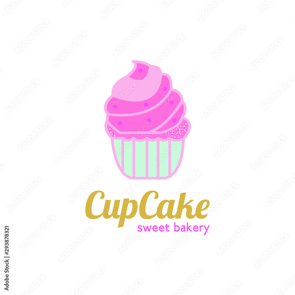 CupCake Sweet Bakery Logo Template CupCake Sweet Bakery Logo Template