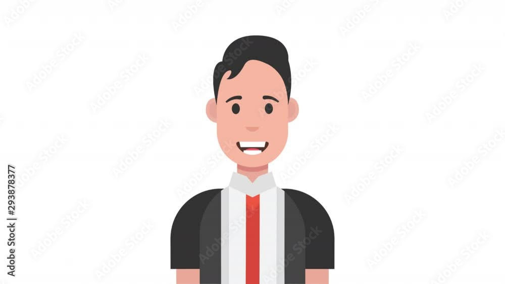 Talking male character. Isolated on white background. Usable for presentations. Looped animation with alpha channel. 4K resolution. Talking male character. Isolated on white background. Usable for presentations. Looped animation with alpha channel. 4K resolution.