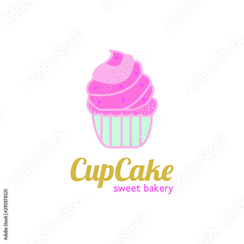 CupCake Sweet Bakery Logo Template
