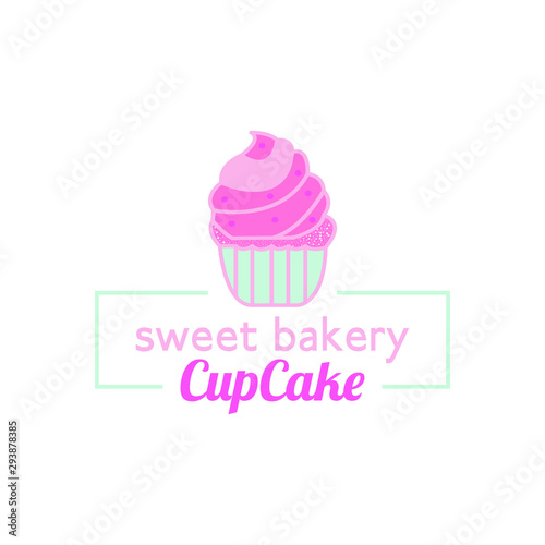 CupCake Sweet Bakery Logo Square Template