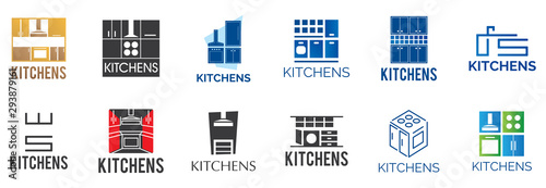 Vector logo of kitchen furniture, kitchen production