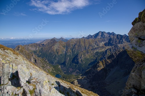View from Rysy  High Tatras National park  Slovakia