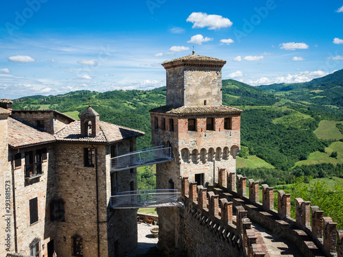 Medieval fortress Vigoleno in the Emilia-Romagna region, Italy photo