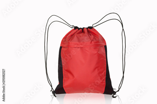red bag isolated on white background