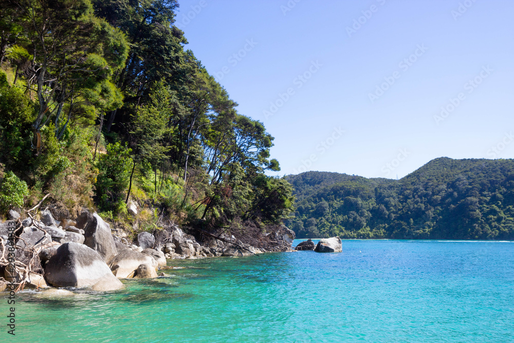 view of Abel Tasman National park, New Zealand