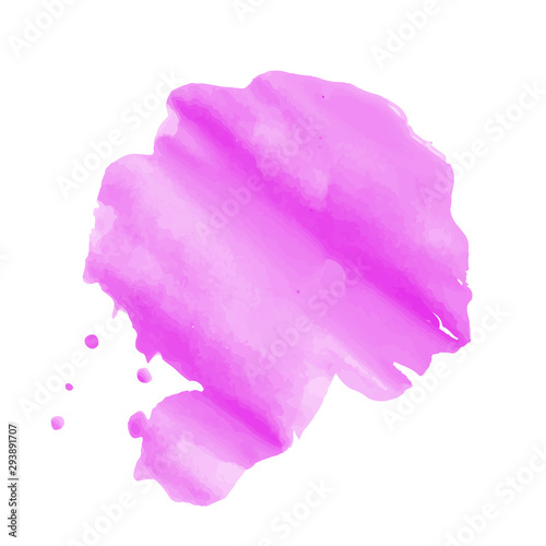 Watercolor Blob, Illustration Isolated On White Background