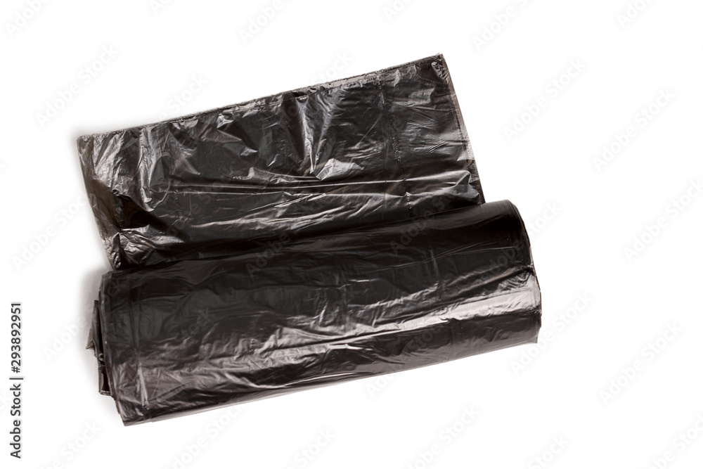 roll of plastic garbage bags, sorting and recycling of household waste, biodegradable plastic bags