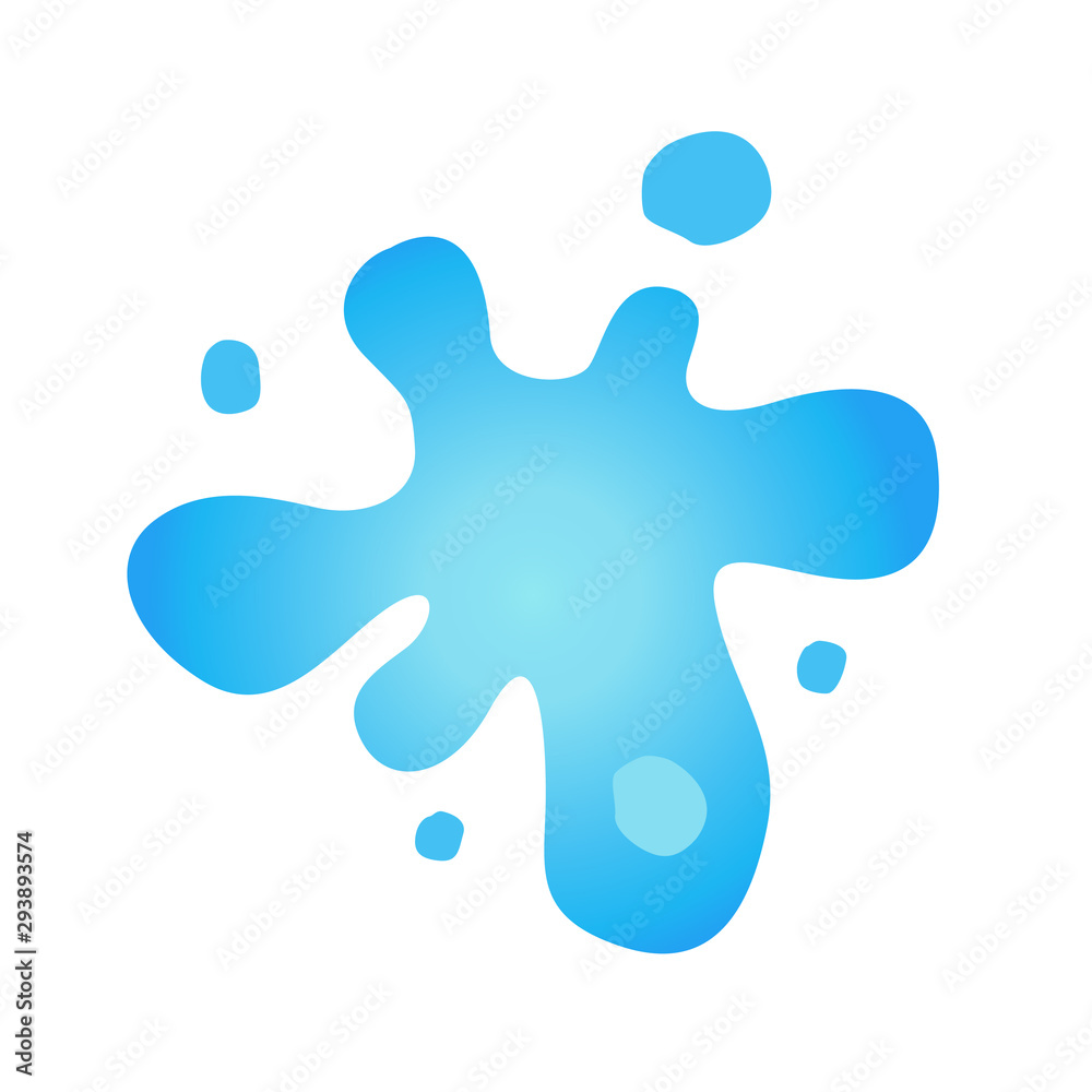 Splashes of water fall from liquid droplets Splashes of water fall from liquid droplets