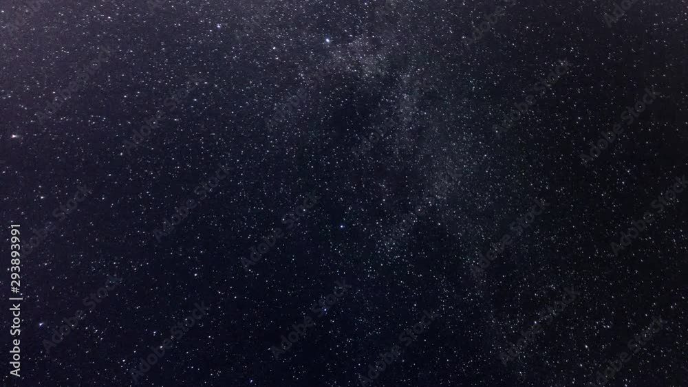 Milky Way and Stars Moving Across the Night Sky, Time Lapse Milky Way and Stars Moving Across the Night Sky, Time Lapse