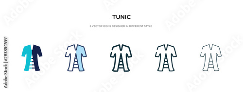 tunic icon in different style vector illustration. two colored and black tunic vector icons designed in filled  outline  line and stroke style can be used for web  mobile  ui
