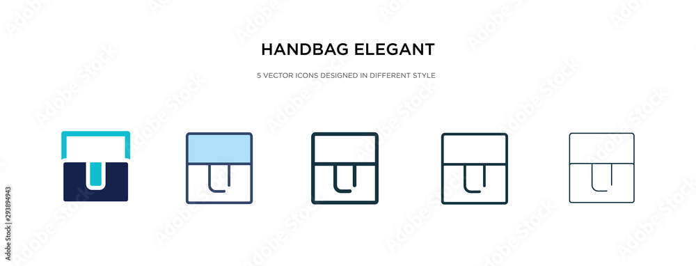handbag elegant de icon in different style vector illustration. two colored and black handbag elegant de vector icons designed in filled, outline, line and stroke style can be used for web, mobile, handbag elegant de icon in different style vector illustration. two colored and black handbag elegant de vector icons designed in filled, outline, line and stroke style can be used for web, mobile,