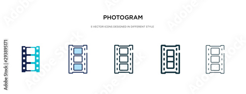 photogram icon in different style vector illustration. two colored and black photogram vector icons designed in filled, outline, line and stroke style can be used for web, mobile, ui photo