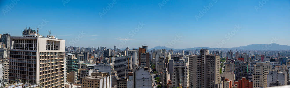 Vista Panorâmica do centro da Cidade de São Paulo, Brasil