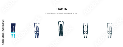 tights icon in different style vector illustration. two colored and black tights vector icons designed in filled  outline  line and stroke style can be used for web  mobile  ui