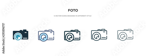 foto icon in different style vector illustration. two colored and black foto vector icons designed in filled, outline, line and stroke style can be used for web, mobile, ui