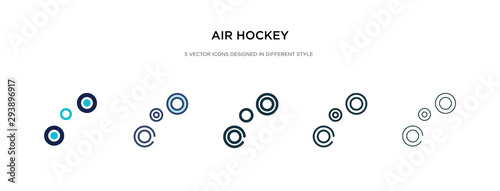 air hockey icon in different style vector illustration. two colored and black air hockey vector icons designed in filled, outline, line and stroke style can be used for web, mobile, ui